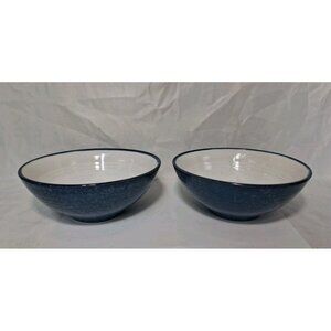 Sango   Cereal/Soup Bowls, JEWEL BLUE #4893 Set of 2, 6 3/4" -